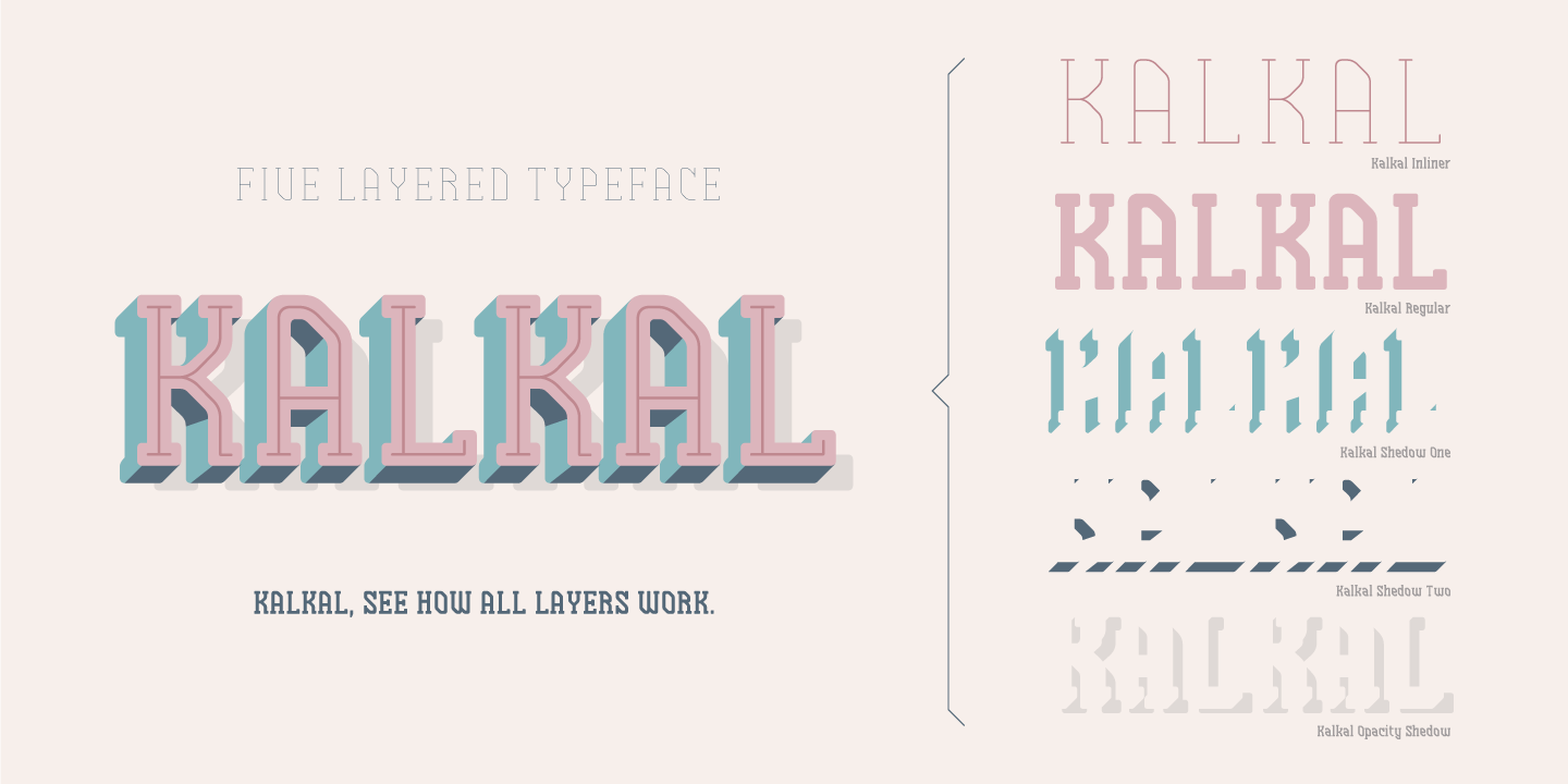 Example font Kalkal #8